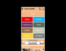 Tablet Screenshot of cameroonweb.com